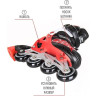 Ролики TECH TEAM T-REX 2021 зеленые, размер 33-36 NN004110